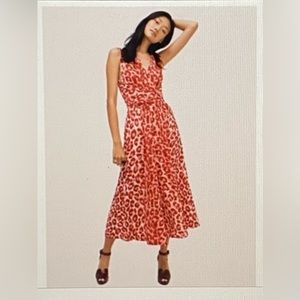 Kate Spade Panthera Wide leg Jumpsuit w/ Pockets! Pink Leopard $398 Sz XS